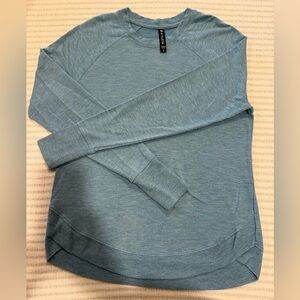 Athleta Women’s Heathered Teal Crewneck Sweatshirt
